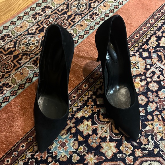 The Kooples Black Pointy Heeled Pumps size 8-8.5 - Picture 6 of 11